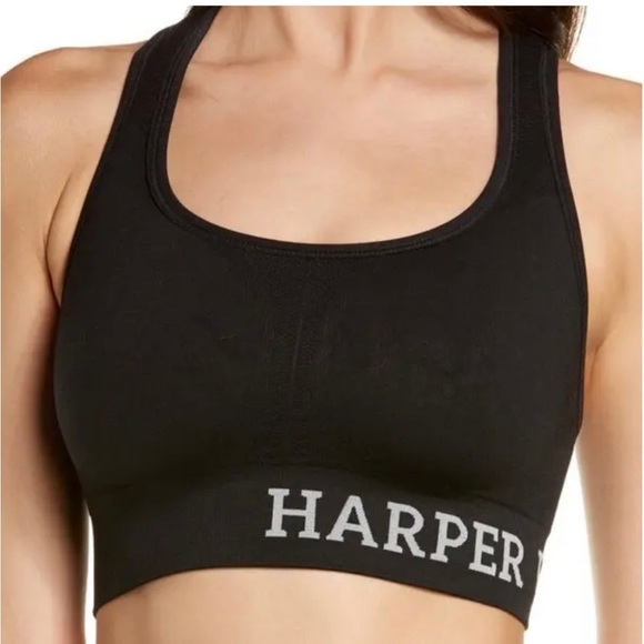 Harper Wilde Move Racerback Sports Bra S Black - Picture 1 of 10
